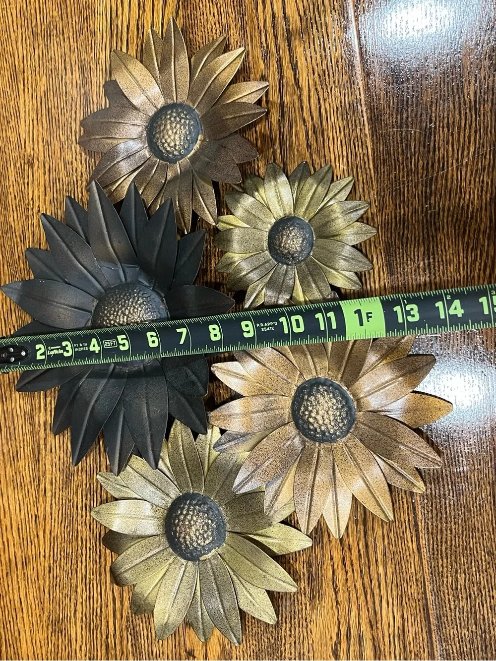 Vintage New View Metal Sunflower Wall Hanging – Retro MCM Floral Décor